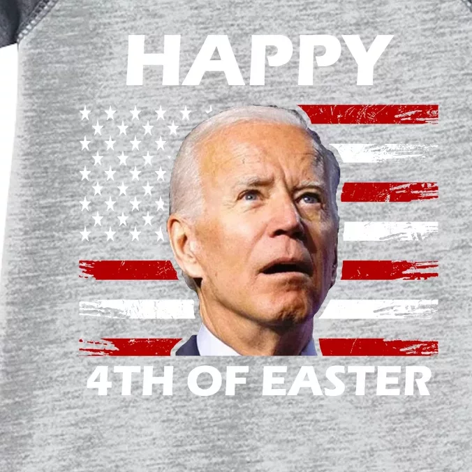 Happy 4th Of Easter Joe Biden Funny Infant Baby Jersey Bodysuit