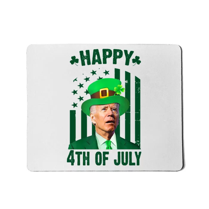 Happy 4th Of July Funny Biden St Patrick's Day Holiday Mousepad