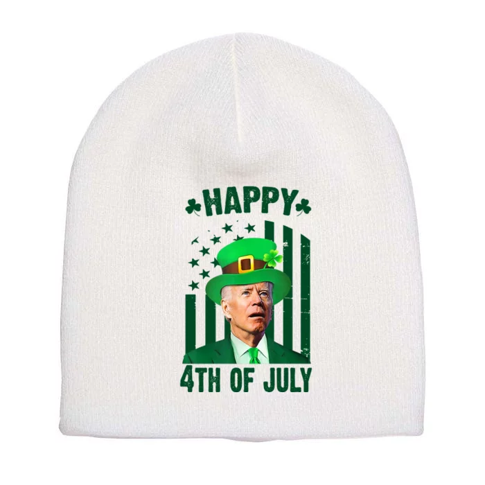 Happy 4th Of July Funny Biden St Patrick's Day Holiday Short Acrylic Beanie