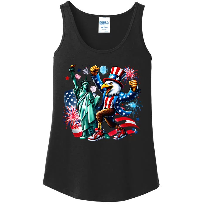 Happy 4th Of July Party Ladies Essential Tank