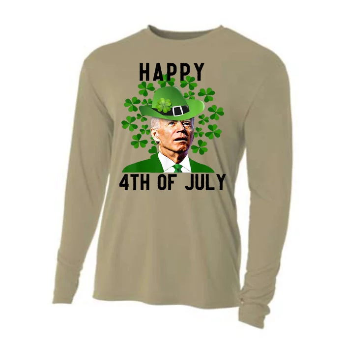 Happy 4th Of July Joe Biden St Patrick's Day Cooling Performance Long Sleeve Crew