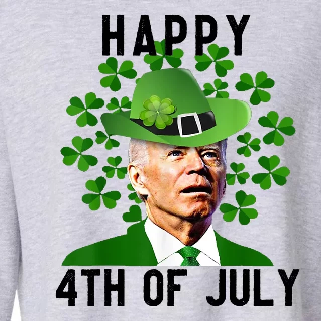 Happy 4th Of July Joe Biden St Patrick's Day Cropped Pullover Crew