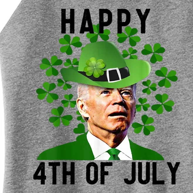 Happy 4th Of July Joe Biden St Patrick's Day Women’s Perfect Tri Rocker Tank