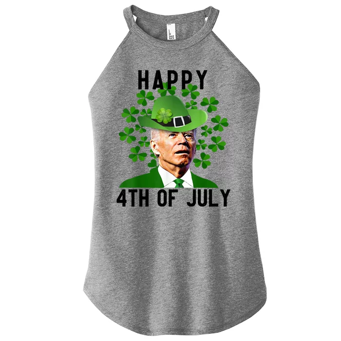 Happy 4th Of July Joe Biden St Patrick's Day Women’s Perfect Tri Rocker Tank