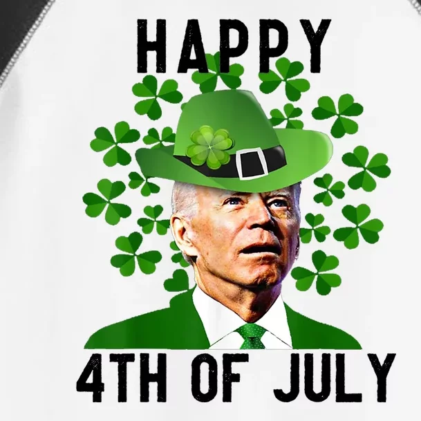 Happy 4th Of July Joe Biden St Patrick's Day Toddler Fine Jersey T-Shirt