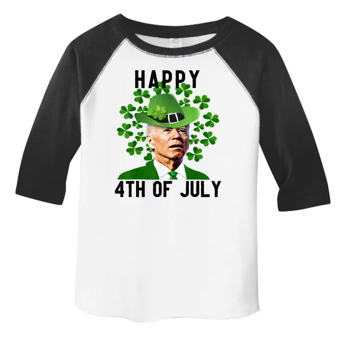 Happy 4th Of July Joe Biden St Patrick's Day Toddler Fine Jersey T-Shirt