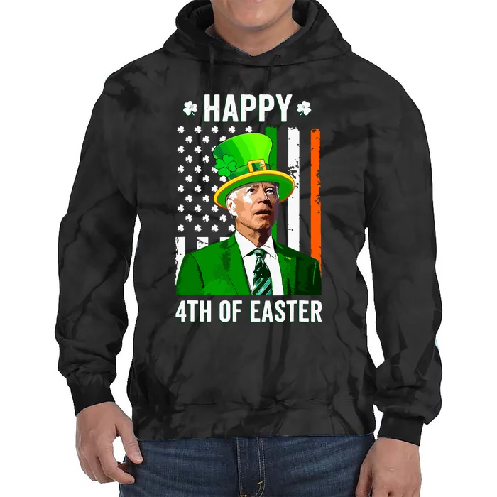 Happy 4th Of Easter Funny Joe Biden St Patricks Day Tie Dye Hoodie