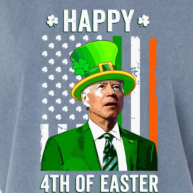 Happy 4th Of Easter Funny Joe Biden St Patricks Day Garment-Dyed Women's Muscle Tee