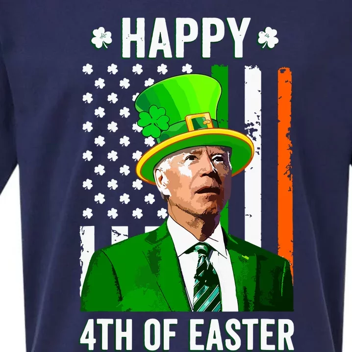 Happy 4th Of Easter Funny Joe Biden St Patricks Day Sueded Cloud Jersey T-Shirt