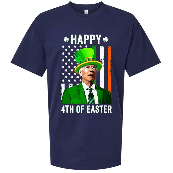 Happy 4th Of Easter Funny Joe Biden St Patricks Day Sueded Cloud Jersey T-Shirt