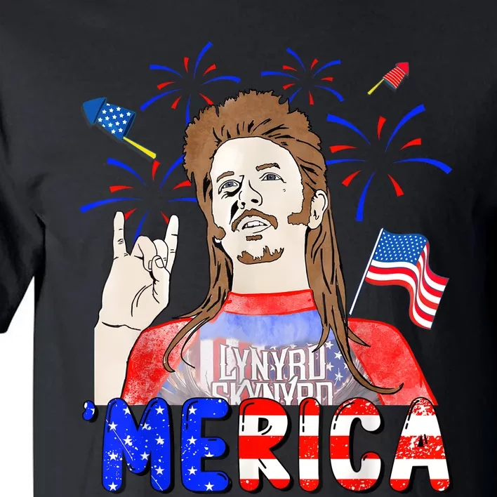 Happy 4th Of July Merica Funny Joe American Flag Tall T-Shirt