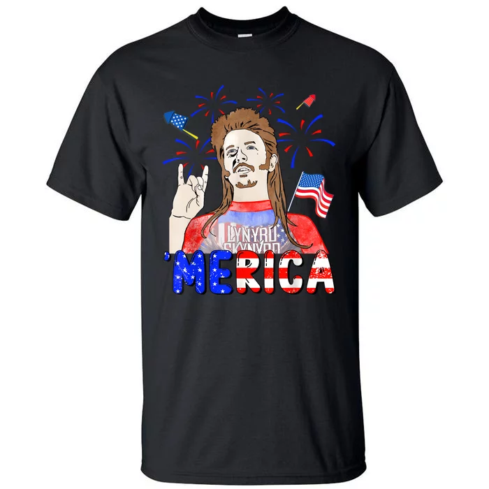 Happy 4th Of July Merica Funny Joe American Flag Tall T-Shirt