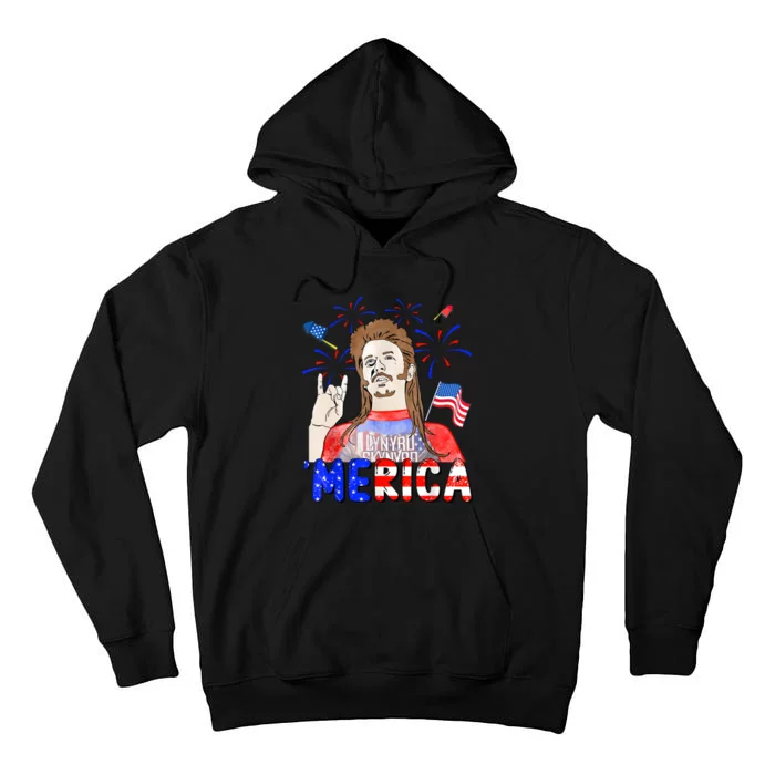 Happy 4th Of July Merica Funny Joe American Flag Tall Hoodie