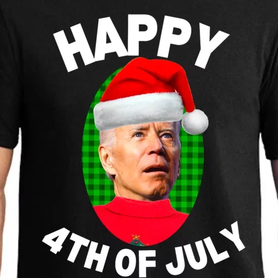 Happy 4th Of July Funny Christmas Xmas Joe Biden President Gift Pajama Set