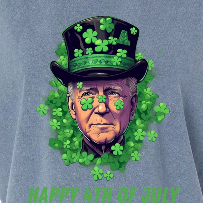 Happy 4th Of July Joe Biden Funny St PatrickS Day Irish Great Gift Garment-Dyed Women's Muscle Tee