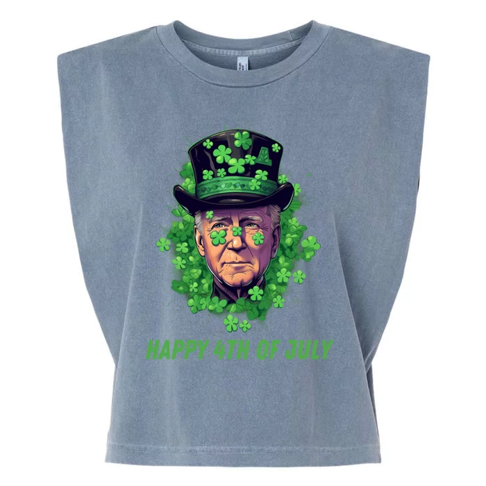 Happy 4th Of July Joe Biden Funny St PatrickS Day Irish Great Gift Garment-Dyed Women's Muscle Tee