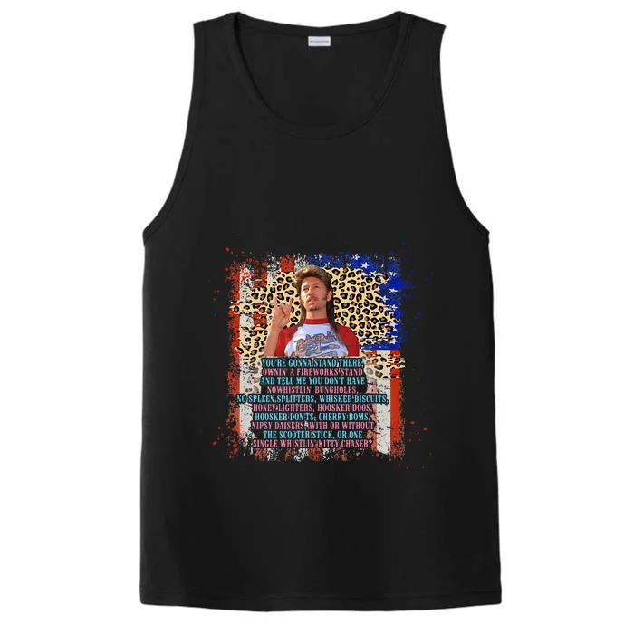 Happy 4th Of July Merica Funny Joe American Flag Performance Tank