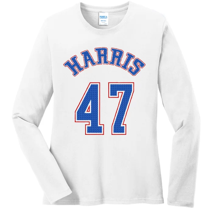 Harris 47 Retro Vintage Art Ladies Long Sleeve Shirt