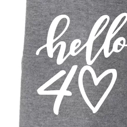 Hello 40 To 70 Age Birthday Doggie 3-End Fleece Hoodie