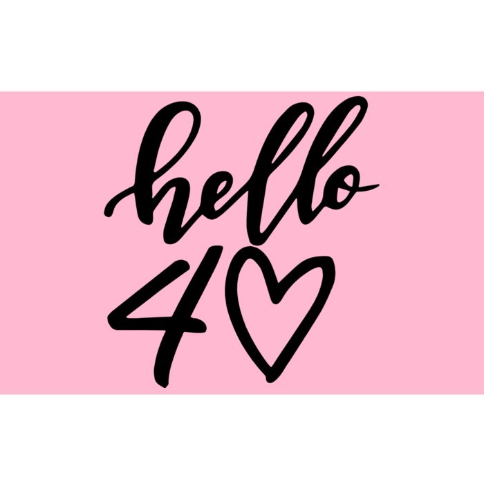 Hello 40 To 70 Age Birthday Bumper Sticker