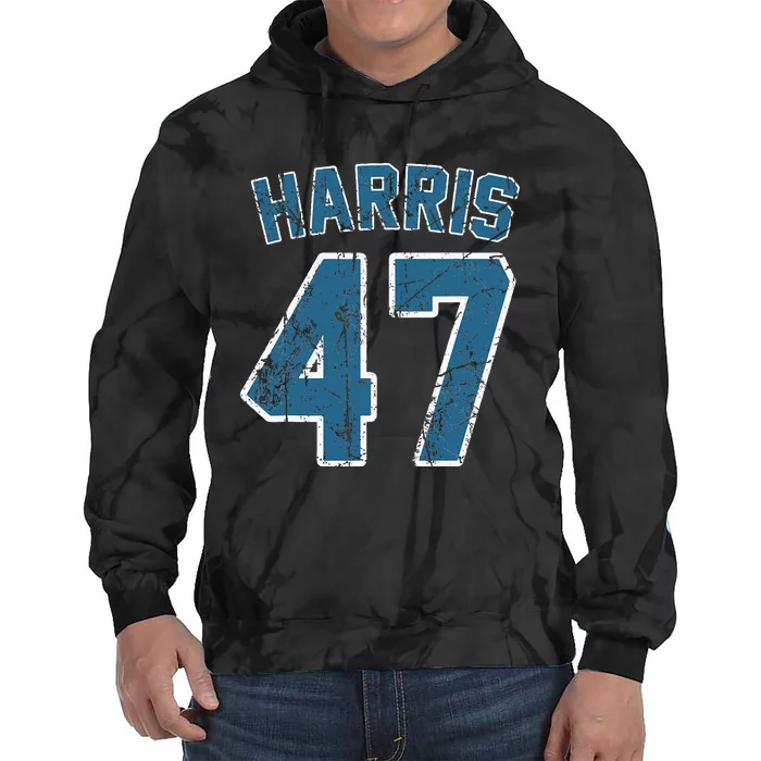 Harris 47 Vintage Harris 2024 Kamala 2024 Tie Dye Hoodie