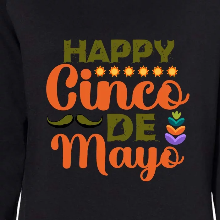 Happy 5 De Mayo Cinco De Mayo Viva Mexico 5 De Mayo Womens California Wash Sweatshirt