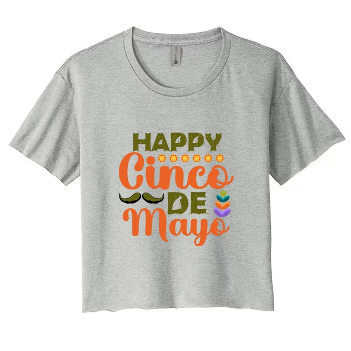 Happy 5 De Mayo Cinco De Mayo Viva Mexico 5 De Mayo Women's Crop Top Tee