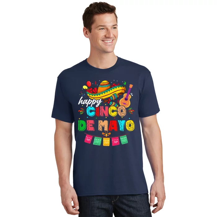 Happy 5 De Mayo Lets Fiesta Viva Mexico Cinco De Mayo T-Shirt