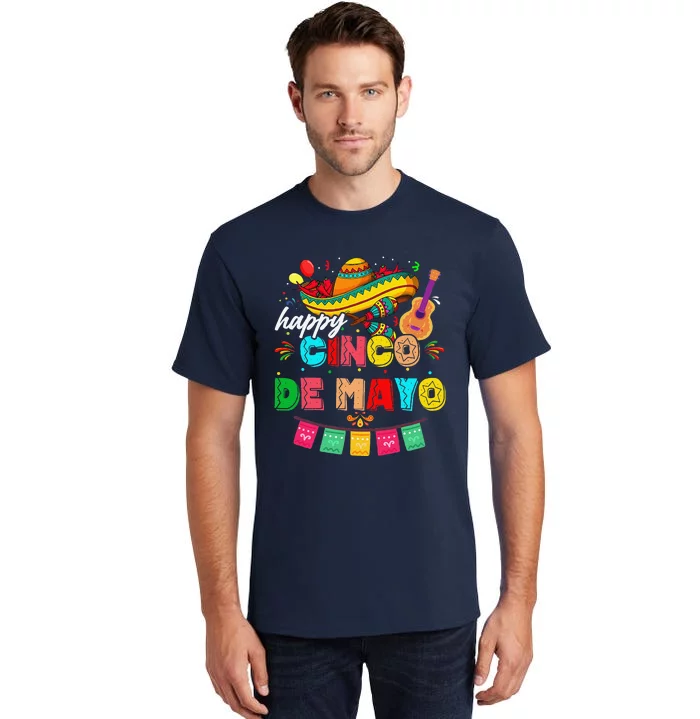 Happy 5 De Mayo Lets Fiesta Viva Mexico Cinco De Mayo Tall T-Shirt