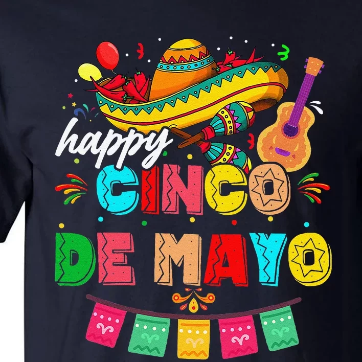 Happy 5 De Mayo Lets Fiesta Viva Mexico Cinco De Mayo Tall T-Shirt