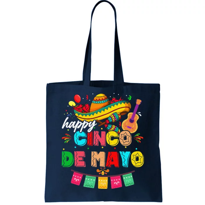 Happy 5 De Mayo Lets Fiesta Viva Mexico Cinco De Mayo Tote Bag