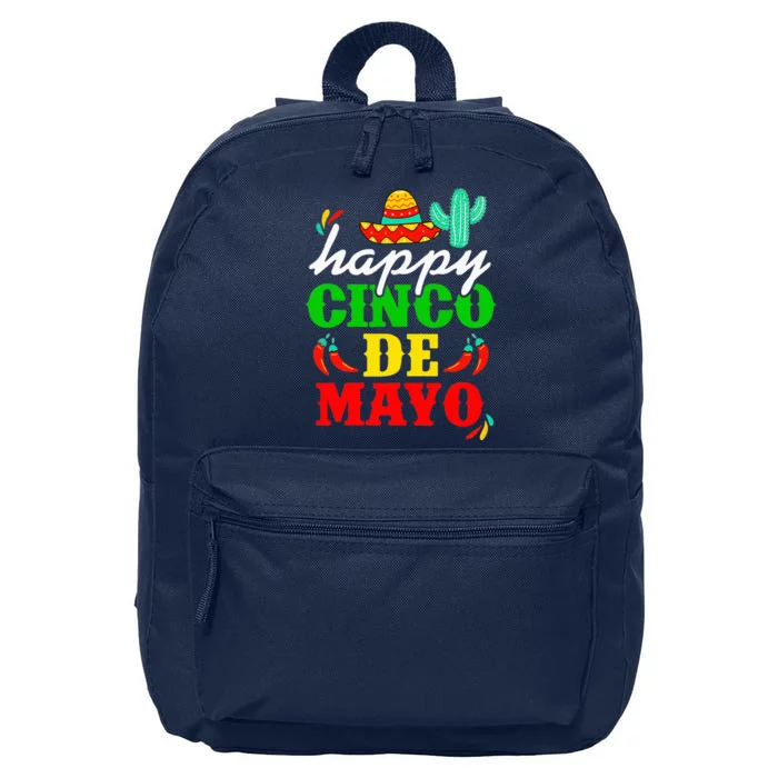 Happy 5 De Mayo Cinco de Mayo Viva Mexico 5 De Mayo 16 in Basic Backpack