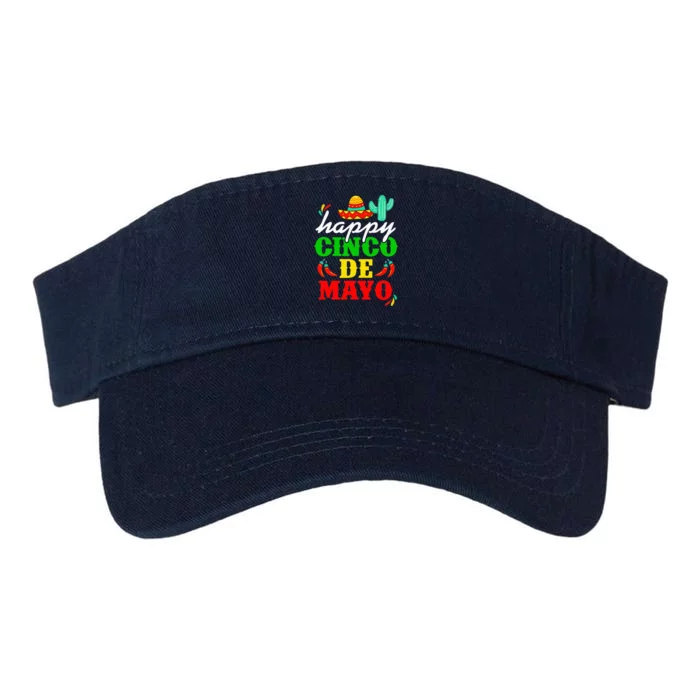 Happy 5 De Mayo Cinco de Mayo Viva Mexico 5 De Mayo Valucap Bio-Washed Visor