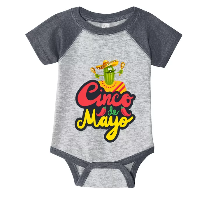 Happy 5 De Mayo Cinco Viva Mexico Infant Baby Jersey Bodysuit