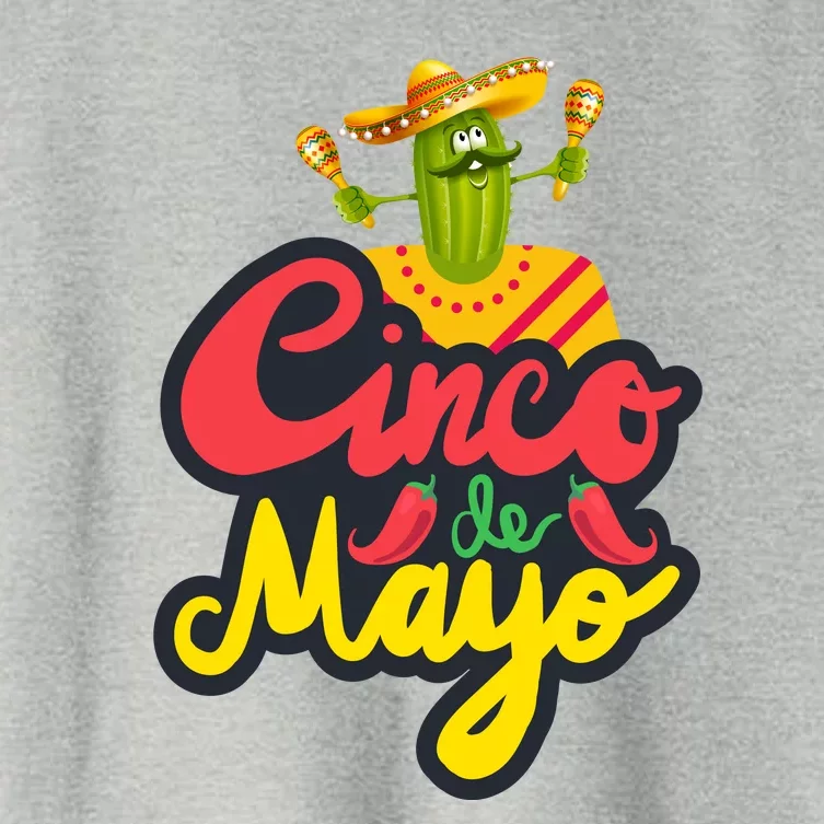 Happy 5 De Mayo Cinco Viva Mexico Women's Crop Top Tee