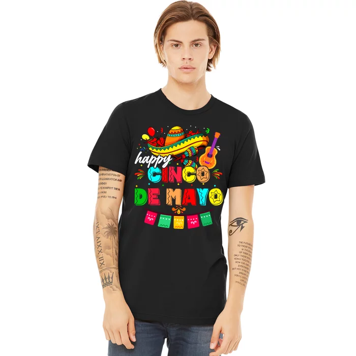 Happy 5 De Mayo Lets Fiesta Viva Mexico Cinco De Mayo Man Premium T-Shirt