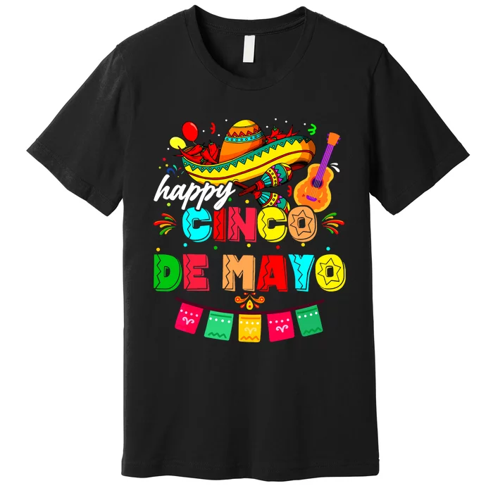 Happy 5 De Mayo Lets Fiesta Viva Mexico Cinco De Mayo Man Premium T-Shirt