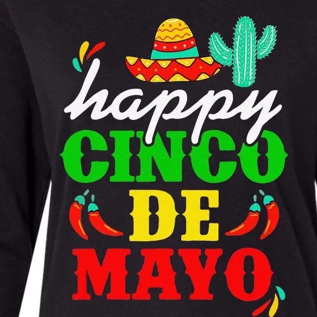 Happy 5 De Mayo Cinco De Mayo Viva Mexico 5 De Mayo Womens Cotton Relaxed Long Sleeve T-Shirt