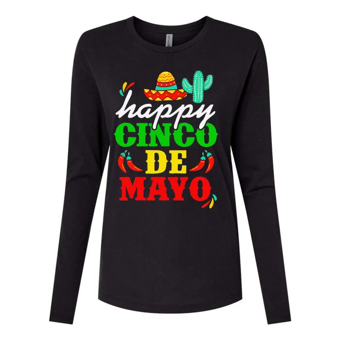 Happy 5 De Mayo Cinco De Mayo Viva Mexico 5 De Mayo Womens Cotton Relaxed Long Sleeve T-Shirt