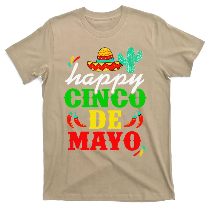 Happy 5 De Mayo Cinco De Mayo Viva Mexico 5 De Mayo T-Shirt