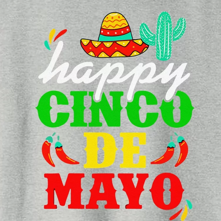 Happy 5 De Mayo Cinco De Mayo Viva Mexico 5 De Mayo Women's Crop Top Tee