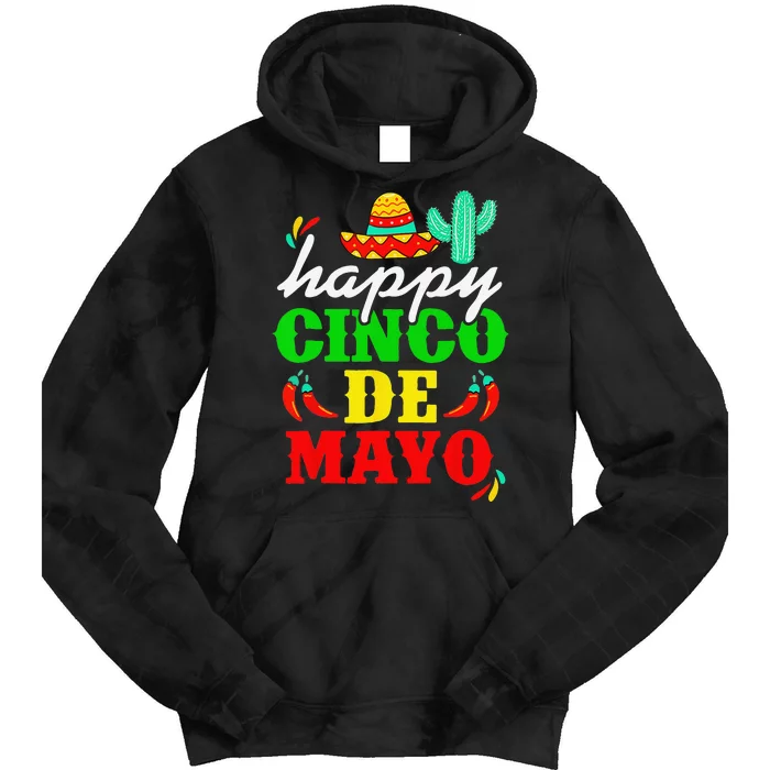 Happy 5 De Mayo Cinco de Mayo Viva Mexico 5 De Mayo Tie Dye Hoodie