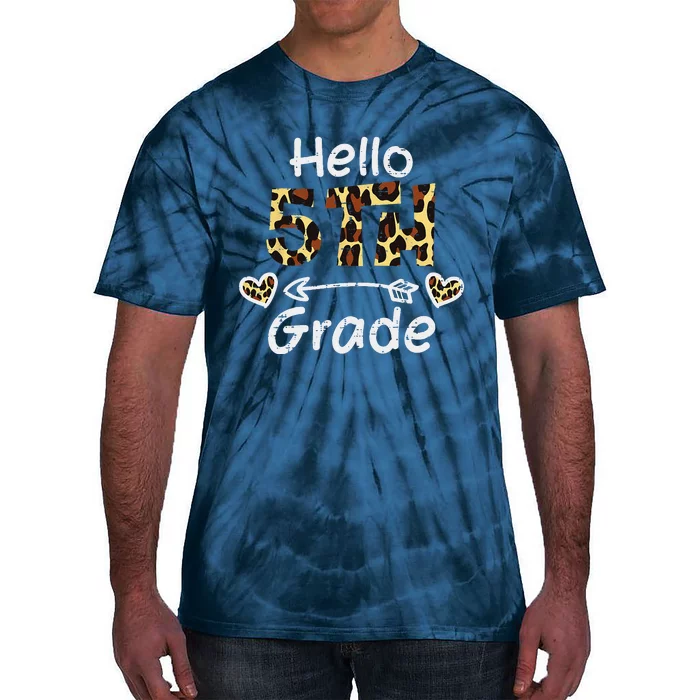 Hello 5th Fifth Grade Back First Day Of School Teacher Tie-Dye T-Shirt