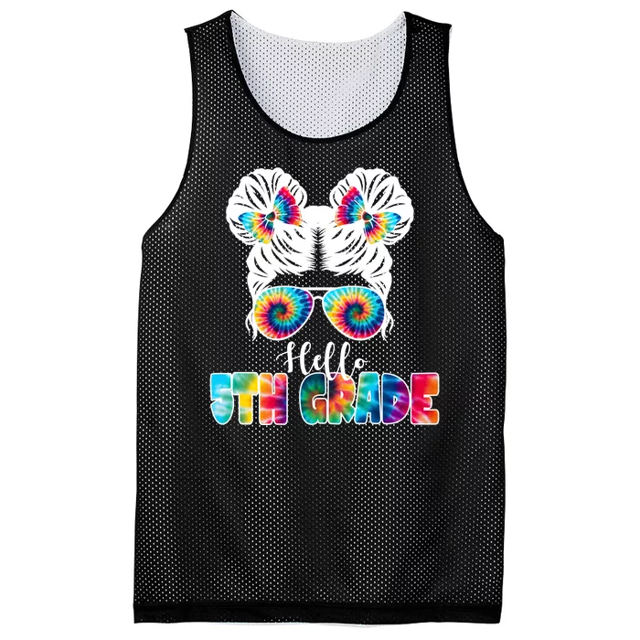 Hello 5th Grade Colorful Mesh Reversible Basketball Jersey Tank