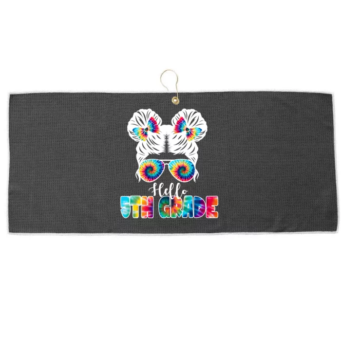 Hello 5th Grade Colorful Large Microfiber Waffle Golf Towel