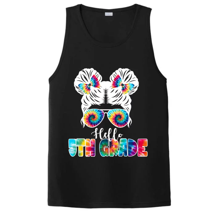 Hello 5th Grade Colorful Performance Tank