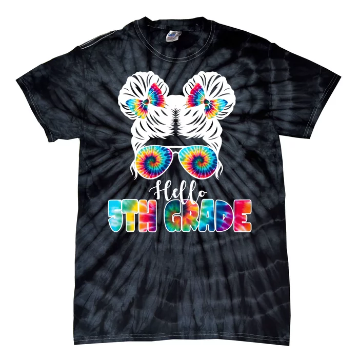 Hello 5th Grade Colorful Tie-Dye T-Shirt