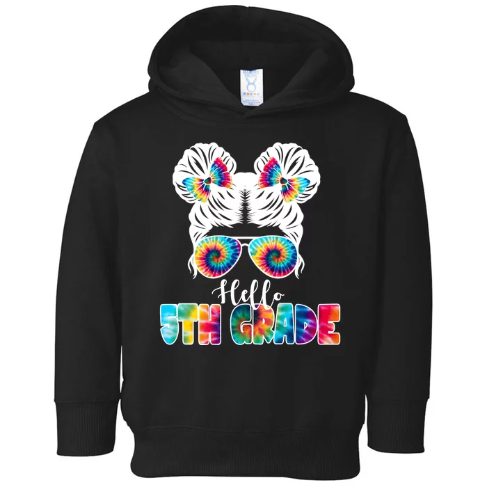 Hello 5th Grade Colorful Toddler Hoodie