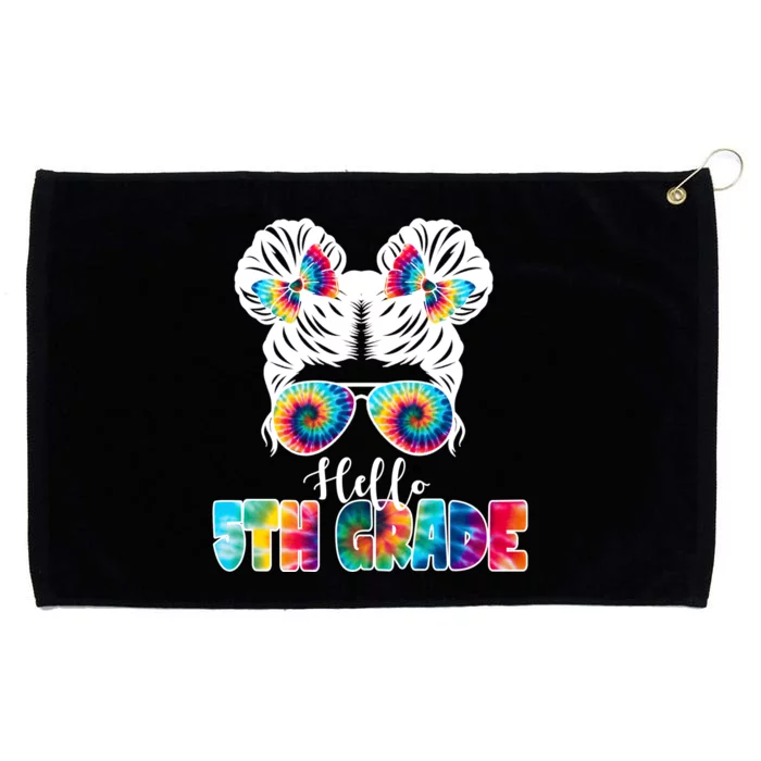 Hello 5th Grade Colorful Grommeted Golf Towel