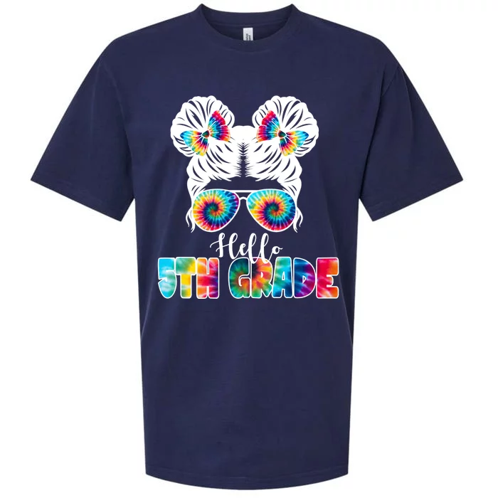 Hello 5th Grade Colorful Sueded Cloud Jersey T-Shirt